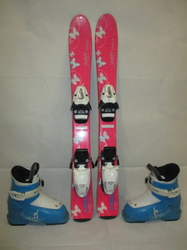 Dětské lyže HEAD SWEET THANG 77cm + Lyžáky 17,5cm, VÝBORNÝ STAV