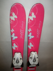 Dětské lyže HEAD SWEET THANG 77cm + Lyžáky 17,5cm, VÝBORNÝ STAV