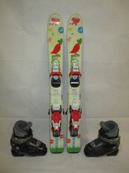Dětské lyže ROXY LOVE 80cm + Lyžáky 16,5cm, VÝBORNÝ STAV