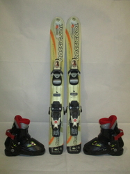Dětské lyže ROSSIGNOL COMP 80cm + Lyžáky 17,5cm, VÝBORNÝ STAV