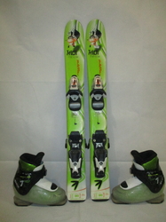 Dětské lyže ROSSIGNOL KIDI 80cm + Lyžáky 18,5cm, VÝBORNÝ STAV