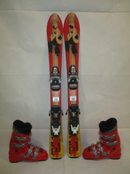 Dětské lyže VÖLKL POWER MICKEY 90cm + Lyžáky 19cm, VÝBORNÝ STAV