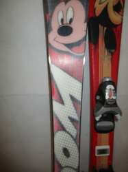 Dětské lyže VÖLKL POWER MICKEY 90cm + Lyžáky 19cm, VÝBORNÝ STAV