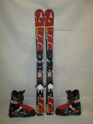Dětské lyže ATOMIC RACE 110cm + Lyžáky 22,5cm, VÝBORNÝ STAV