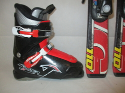 Dětské lyže ATOMIC RACE 110cm + Lyžáky 22,5cm, VÝBORNÝ STAV