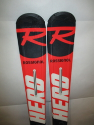 Juniorské lyže ROSSIGNOL HERO MTE 130cm + Lyžáky 25,5cm, SUPER STAV