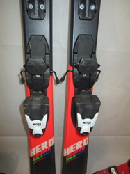 Juniorské lyže ROSSIGNOL HERO MTE 130cm + Lyžáky 25,5cm, SUPER STAV
