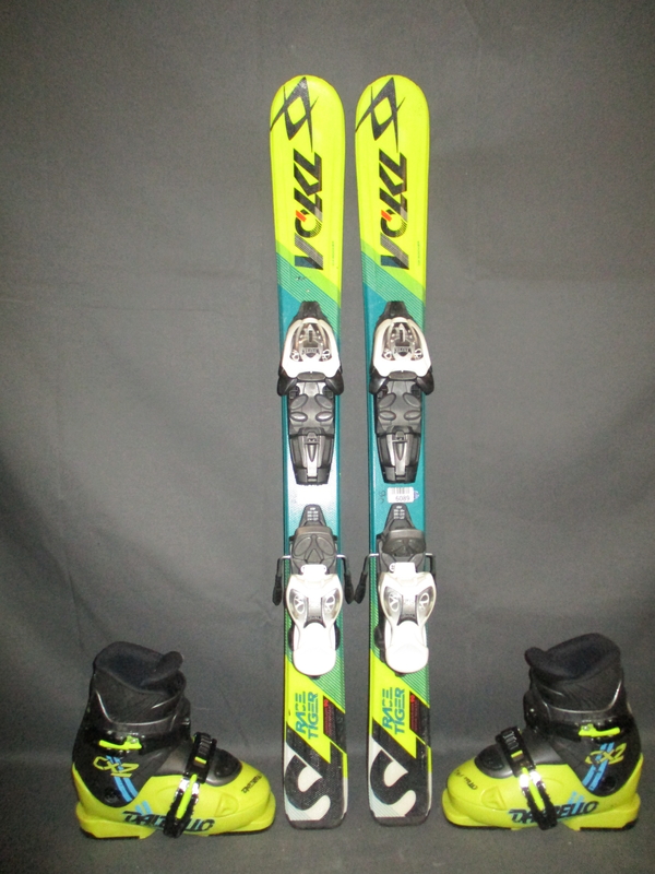 Dětské lyže VÖLKL RACETIGER SL 90cm + Lyžáky 19,5cm, VÝBORNÝ STAV