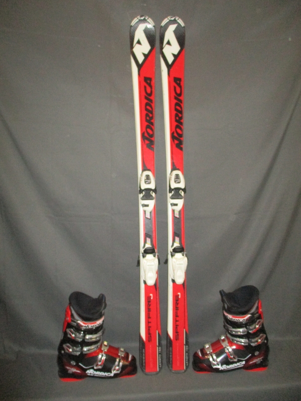 Juniorské lyže NORDICA SPITFIRE 150cm + Lyžáky 28,5cm, VÝBORNÝ STAV