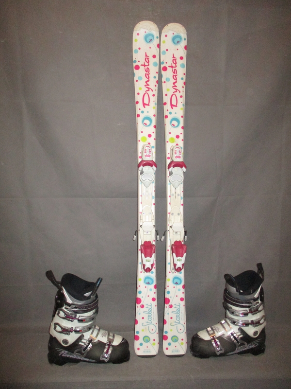 Juniorské lyže DYNASTAR STARLETT 130cm + Lyžáky 25cm, SUPER STAV