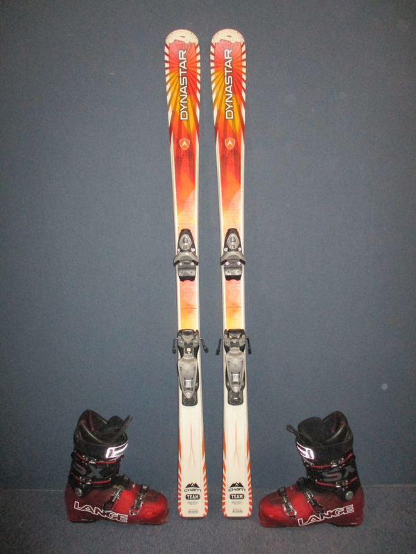 Juniorské lyže DYNASTAR TEAM CHAM 150cm + Lyžáky 28,5cm, VÝBORNÝ STAV