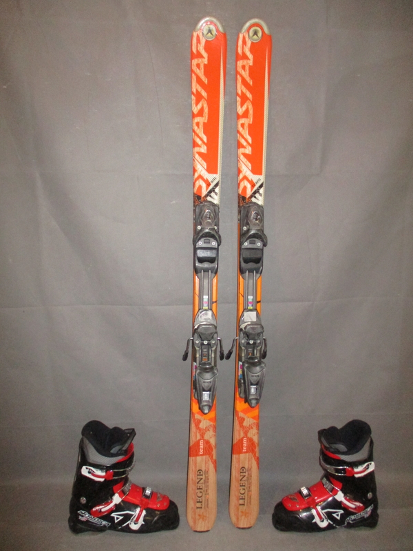 Juniorské lyže DYNASTAR LEGEND 140cm + Lyžáky 26,5cm, VÝBORNÝ STAV   