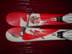 Dětské lyže HEAD DIDIER CUCHE 97cm + Lyžáky 21,5cm, SUPER STAV