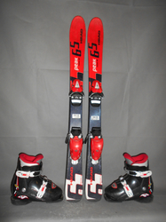 Dětské lyže HEAD PEAK 65 97cm + Lyžáky 20,5cm, SUPER STAV