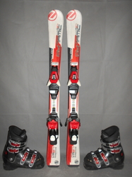 Dětské lyže DYNAMIC VR 27 100cm + Lyžáky 21,5cm, VÝBORNÝ STAV