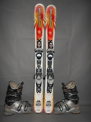 Dětské lyže DYNASTAR CHAM TEAM 100cm + Lyžáky 20,5cm, SUPER STAV