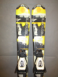 Dětské lyže TECNO PULSE 100cm + Lyžáky 21,5cm, SUPER STAV
