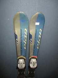 Dětské lyže ELAN RACE 100cm + Lyžáky 21,5cm, VÝBORNÝ STAV