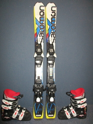 Dětské lyže SALOMON X-RACE 100cm + Lyžáky 20,5cm, SUPER STAV
