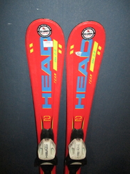 Dětské lyže HEAD SUPERSHAPE 97cm + Lyžáky 21cm, VÝBORNÝ STAV