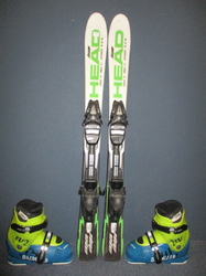 Dětské lyže HEAD SUPERSHAPE 97cm + Lyžáky 21,5cm, VÝBORNÝ STAV
