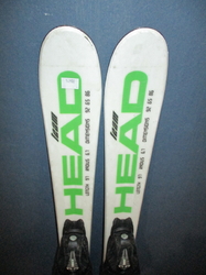 Dětské lyže HEAD SUPERSHAPE 97cm + Lyžáky 21,5cm, VÝBORNÝ STAV