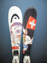 Dětské lyže HEAD SPARTA CUCHE 97cm + Lyžáky 20,5cm, VÝBORNÝ STAV