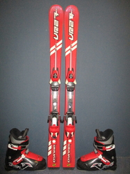Dětské lyže DYNAMIC VR 27 110cm + Lyžáky 22,5cm, VÝBORNÝ STAV