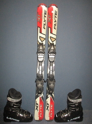 Dětské lyže TECNO PRO FLYTE 110cm + Lyžáky 23,5cm, VÝBORNÝ STAV