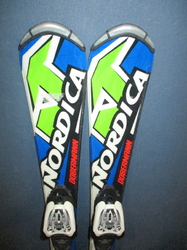 Dětské lyže NORDICA TEAM RACE 90cm + Lyžáky 19,5cm, SUPER STAV