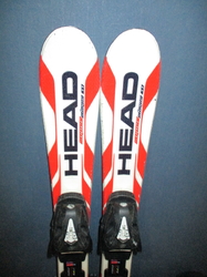 Dětské lyže HEAD SUPERSHAPE 77cm + Lyžáky 18,5cm, VÝBORNÝ STAV