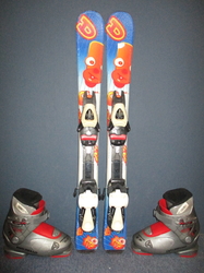 Dětské lyže DYNASTAR MY FIRST 80cm + Lyžáky 18cm, VÝBORNÝ STAV