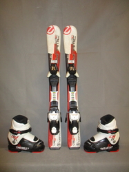Dětské lyže DYNAMIC VR 27 80cm + Lyžáky 18,5cm, SUPER STAV