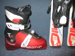 Dětské lyže DYNAMIC VR 07 90cm + Lyžáky 19cm, SUPER STAV