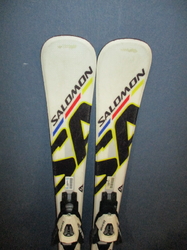 Dětské lyže SALOMON 24 HRS 100cm + Lyžáky 21,5cm, VÝBORNÝ STAV