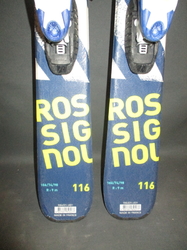Juniorské lyže ROSSIGNOL TERRAIN 116cm, VÝBORNÝ STAV