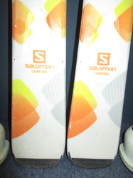 Carvingové lyže SALOMON SUN 143cm + Lyžáky 26cm, VÝBORNÝ STAV