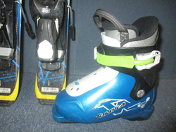 SALOMON XRACE 80cm + Lyžáky 18,5cm  