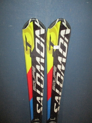 Juniorské lyže SALOMON EQUIPE 140cm + Lyžáky 27,5cm, VÝBORNÝ STAV
