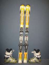 Juniorské lyže DYNASTAR BOOST 132cm + Lyžáky 25cm, VÝBORNÝ STAV