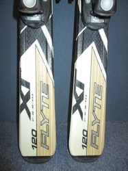 Juniorské lyže TECNO PRO XT FLYTE 120cm + Lyžáky 24,5cm, VÝBORNÝ STAV