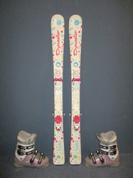 Juniorské lyže DYNASTAR STARLETT 120cm + Lyžáky 23,5cm, VÝBORNÝ STAV