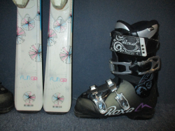 ROSSIGNOL FUN GIRL 130cm + Lyžáky 24,5cm