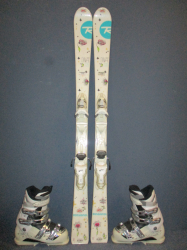 ROSSIGNOL DIVA 130cm + Lyžáky 24,5cm