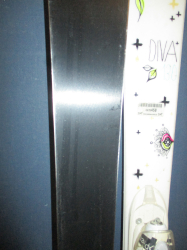 ROSSIGNOL DIVA 130cm + Lyžáky 24,5cm