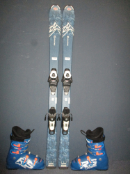 SALOMON QST MAX Jr 130cm + Lyžáky 25,5cm