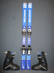 SALOMON S/RACE MT 130cm + Lyžáky 26,5cm