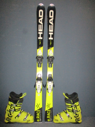 HEAD WC E.RACE TEAM 140cm + Lyžáky 27,5cm