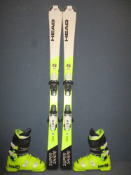 HEAD SUPERSHAPE JRS 140cm + Lyžáky 27,5cm