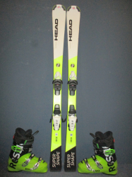 HEAD SUPERSHAPE JRS 140cm + Lyžáky 27,5cm